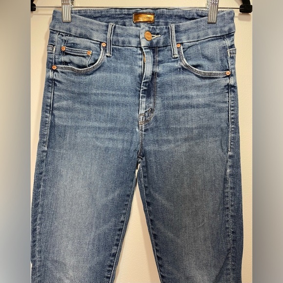 MOTHER Jeans Women’s Size 25 High Waisted Looker Ankle Fray in Walking on Coals - Picture 4 of 14